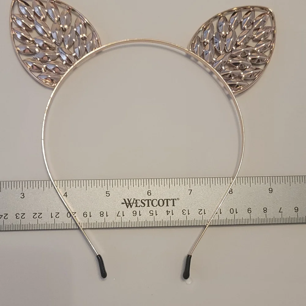 Kitty Cat Ears Jeweled headband Colorful jewels Fun Kitten Style - Picture 4 of 7